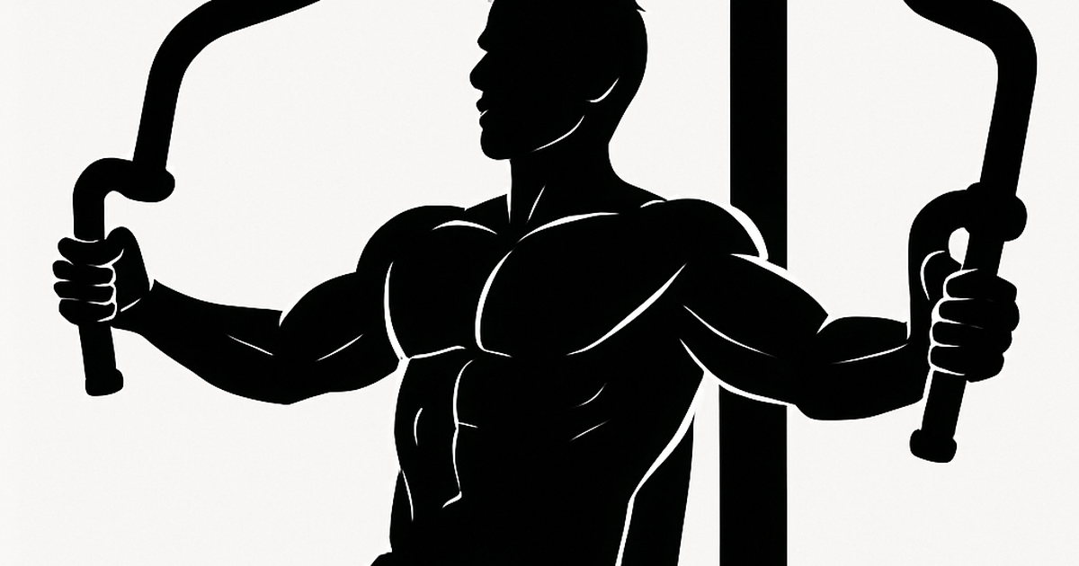 ジムでトレーニングしている男性